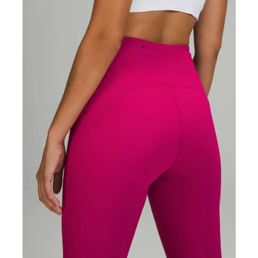 LULULEMON Womens Swift Speed High-Rise Leggings Size 18 Pink Wild Berry 28
